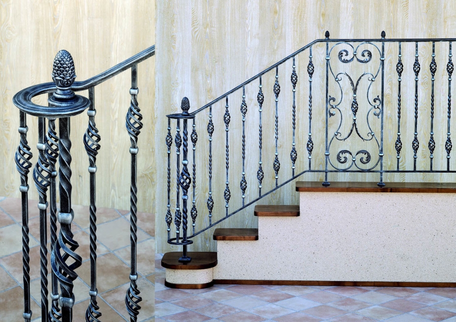 ограждение лестниц Grande Forge, фото ограждение лестницы